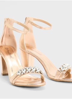 ELLA High Heel Sandal With Embellished Strap  - Image 4