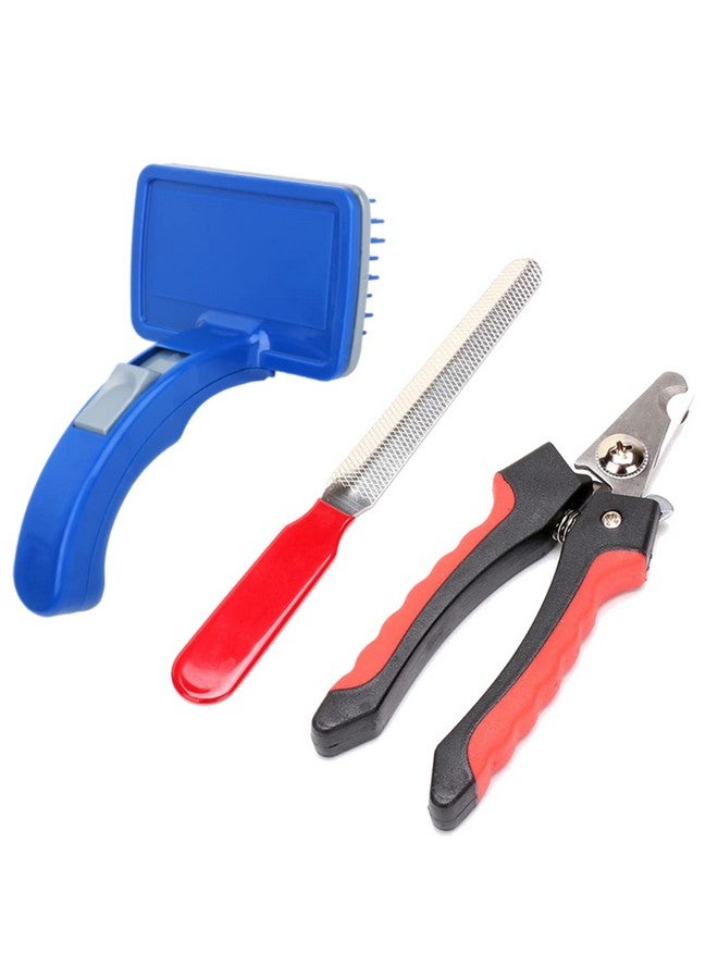 فرشاة العناية بالشعر وقص الأظافر من سليكر، مزودة بميزة التنظيف الذاتي، تزيل الشعر المتساقط والتشابك والتكتل، أطراف شعيرات مرنة مطلية، مناسبة للكلاب من السلالات الصغيرة والمتوسطة والكبيرة