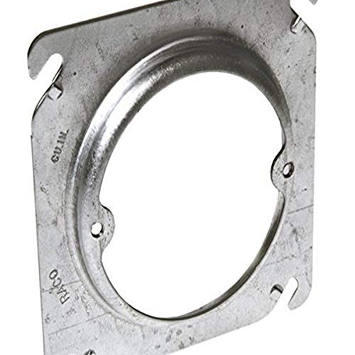 Hubbell-Raco 767 Square Mud Ring Fixture Cover, 1/2", Raised, 4" (Pack of 25) Gray - Image 1
