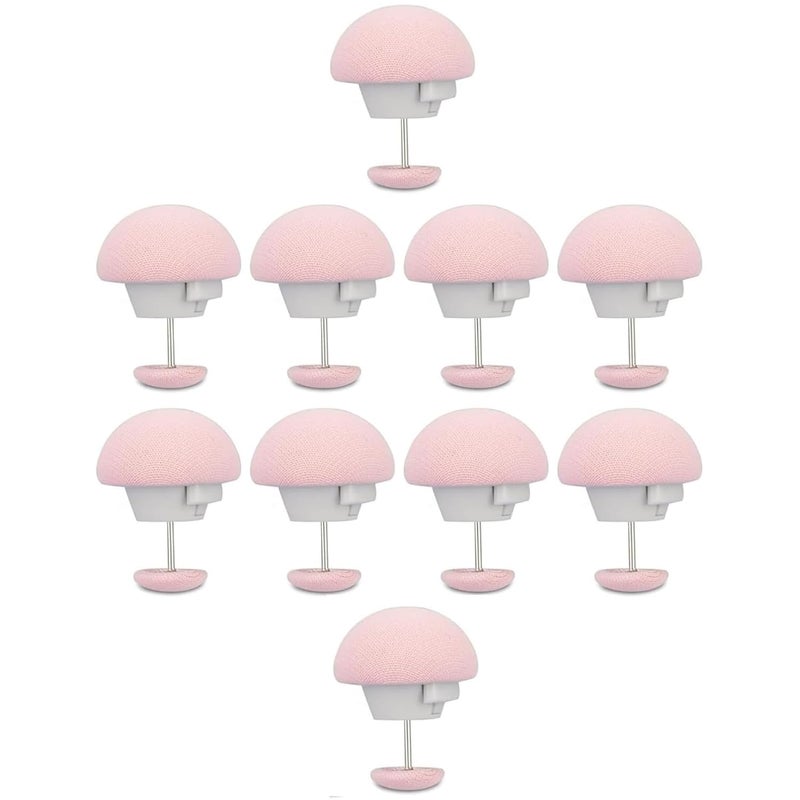 VIRAAJI Viraaji Pack of 8 Duvet Clips Cotton Mushroom Shape Duvet Clips NonSlip Cover Fixator Comforter Quilt Holder with OneKey Unlock for Blanket Bed Sheet Curtain Socks Pink  - Image 1