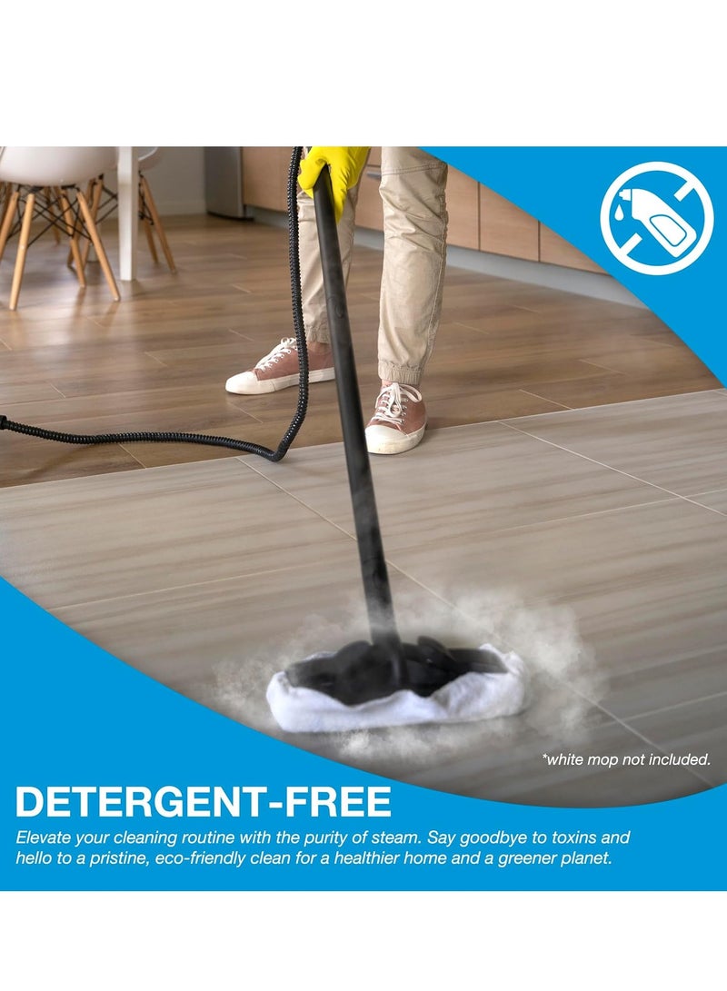 Portable Steam Cleaner with 14 Accessiores, Electric Household Steamer Chemical-Free Pressurized Cleaning for Most Floors, Counters, Appliances, Windows, Autos, and More