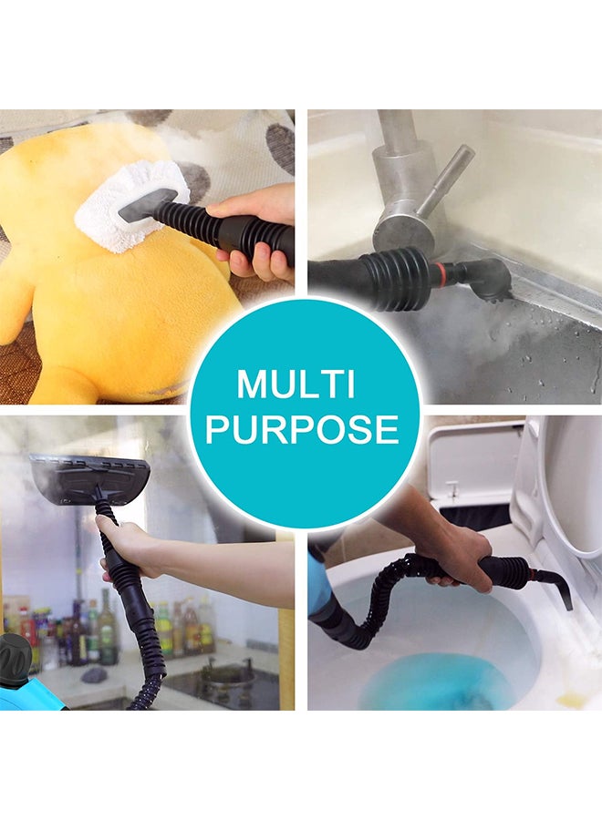 Portable Steam Cleaner with 14 Accessiores, Electric Household Steamer Chemical-Free Pressurized Cleaning for Most Floors, Counters, Appliances, Windows, Autos, and More