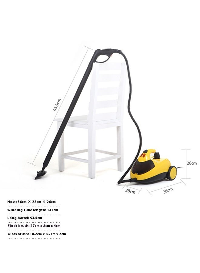 Portable Steam Cleaner with 14 Accessiores, Electric Household Steamer Chemical-Free Pressurized Cleaning for Most Floors, Counters, Appliances, Windows, Autos, and More
