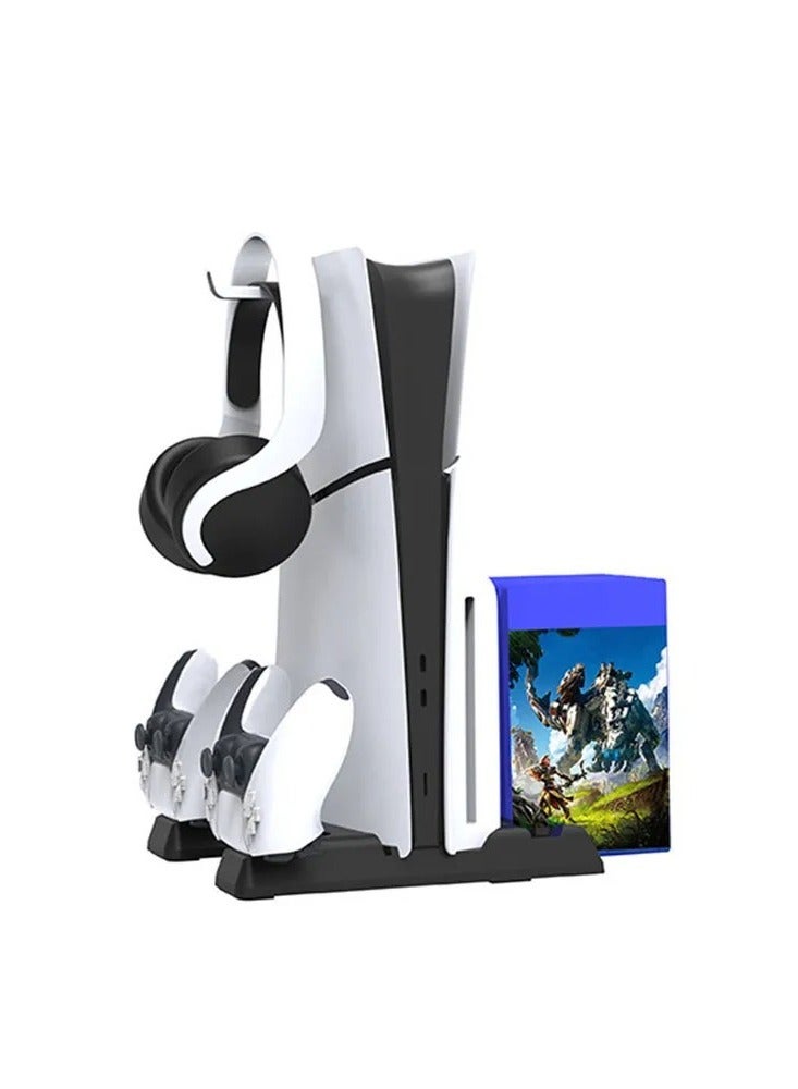 DOBE Disc Storage Rack Game Console Accessories Multifunction Handle Charger Storage Rack For Ps5slim Game Console Charger Save Space - Image 2