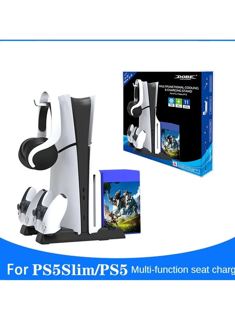 DOBE Disc Storage Rack Game Console Accessories Multifunction Handle Charger Storage Rack For Ps5slim Game Console Charger Save Space - Image 3