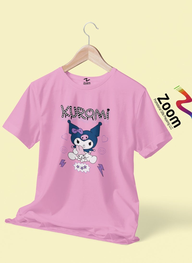 ZOOM Kawaii Kuromi T-Shirt for Girls – Fun Sanrio Character Shirt for Kids 