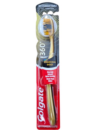 360 Charcoal Gold Toothbrush, Charcoal infused spiral britles Multi Color Soft - pzsku/Z041158241E8B51F5670CZ/45/_/1723492347/b8c622db-86ad-496e-9c01-e3bdc7765872