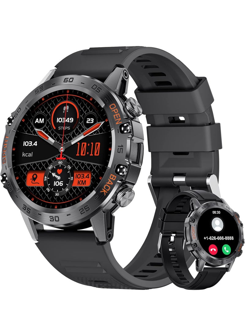 400mAh Sport Smart Watch, AMOLED Smart Watches for Men Smartwatches Bluetooth Calls with 1.39''HD Touch Screen, Smartwatch for Android iOS,5ATM Waterproof Fitness Watch with Blood Pressure/Heart Rate Monitor Black - pzsku/Z04115DB5AC47C7168B15Z/45/1741755051/021e5151-082a-4153-9d27-798177b31801