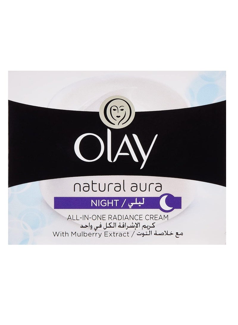 Olay Natual Aura Night All-In-One Radiance Cream 50ml - Image 1
