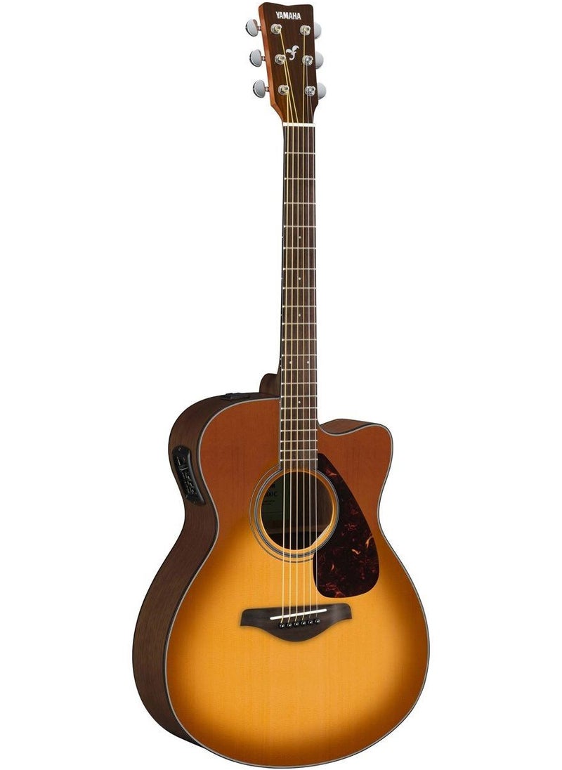 YAMAHA FSX800C Concert Cutaway Acoustic-Electric Guitar Sandburst  - Image 1