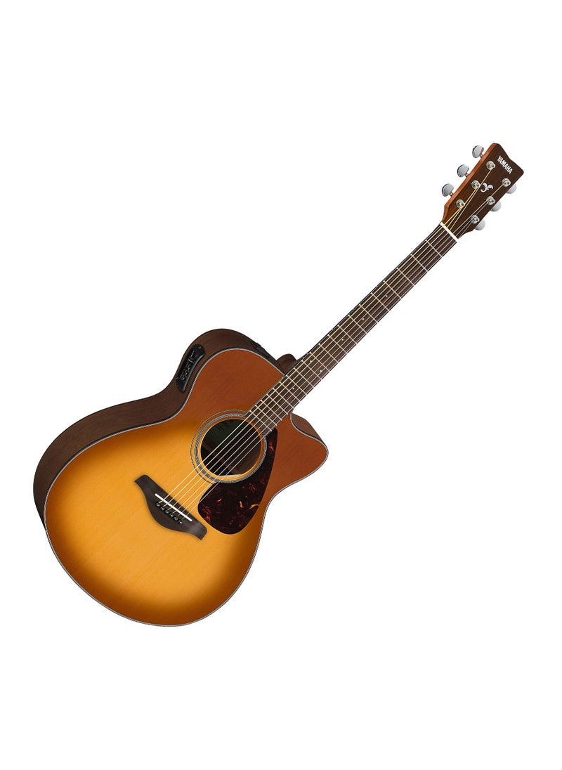 YAMAHA FSX800C Concert Cutaway Acoustic-Electric Guitar Sandburst  - Image 2