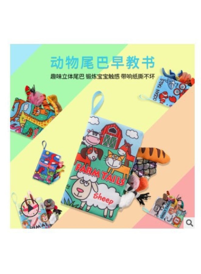 Children's Tail Cloth Book Educational Toy Book Tearable Baby Cloth Book Ringing Paper Enlightenment Book Early Education Toy - Image 2