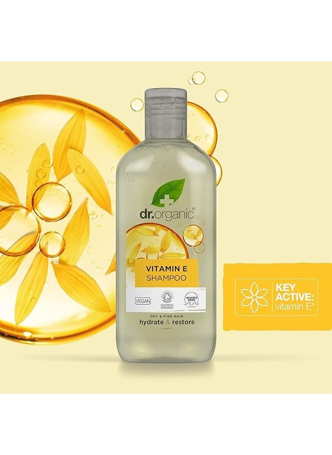 Dr. Organic Vitamin E Shampoo, Hydrate & Restore