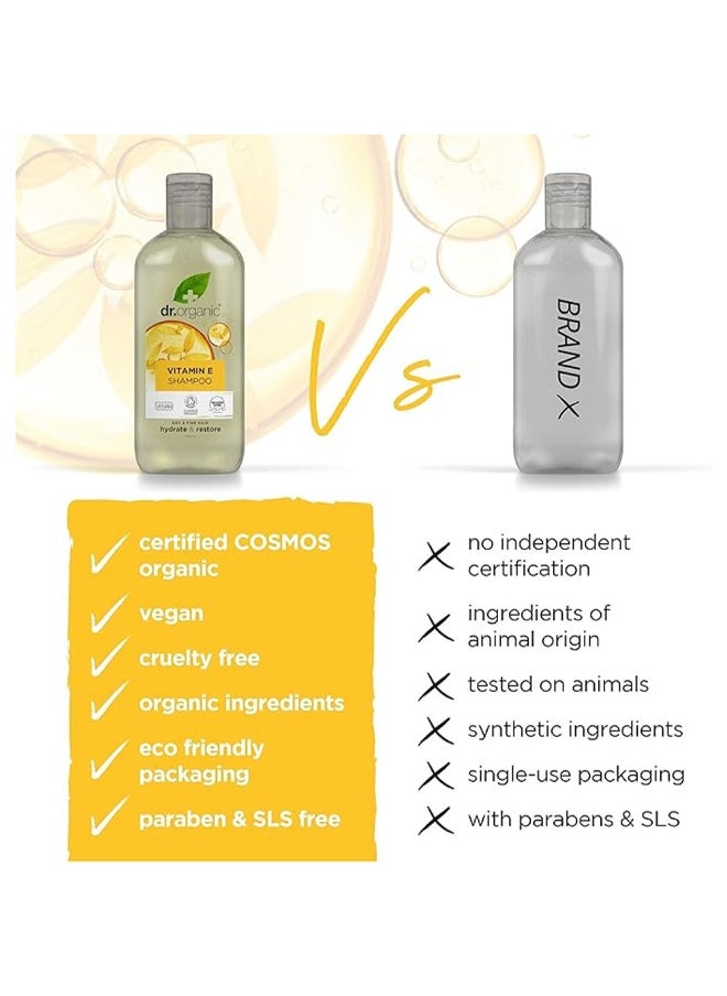dr.organic Dr. Organic Vitamin E Shampoo, Hydrate & Restore  - Image 3