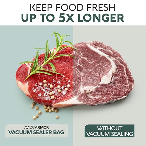 Avid Armor Vacuum Sealer Bags, Vac Seal Bags for Food Storage, Freezing, and Sous Vide Cooking, Non-BPA Freezer Vacuum Sealer Bags, Pint, Quart, and Gallon Sizes Combo Pack, 150 Bags - Image 4