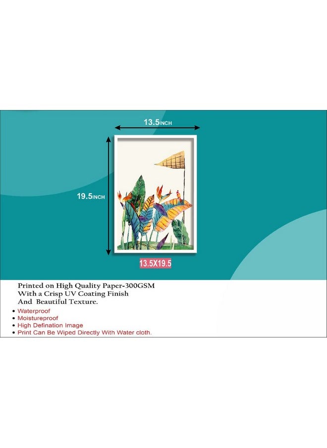SAF SAF paintings Premium Modern Art Digital Reprint 19.5 inch x 13.5 inch Painting () COMBO-107-M1  - Image 3