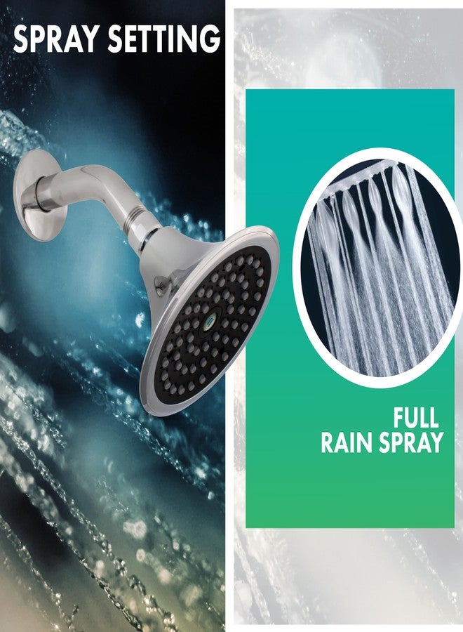 Niagara Conservation 1.5 GPM Sava Fixed-Mount Showerhead Finish: Chrome - Image 4