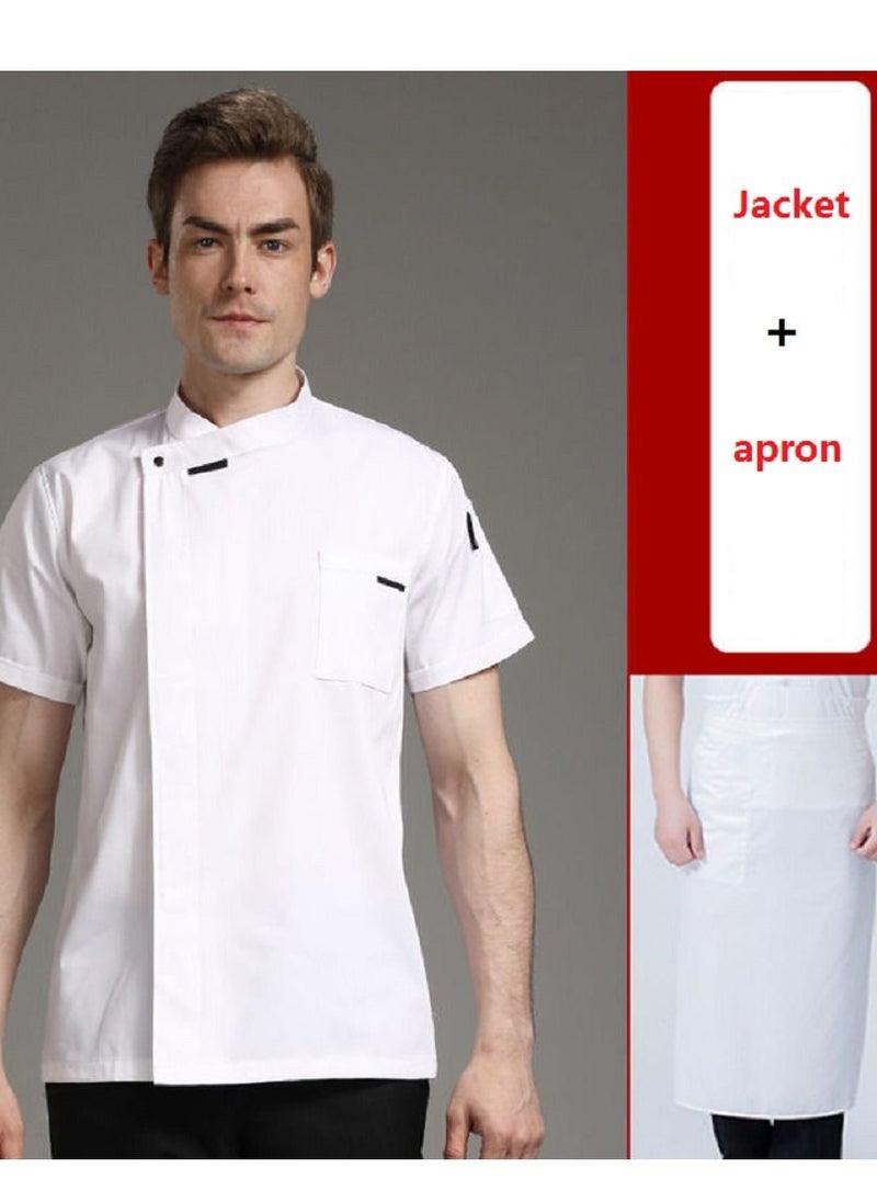 Gasin - Short Sleeve Chef Jacket Apron Set - Image 1