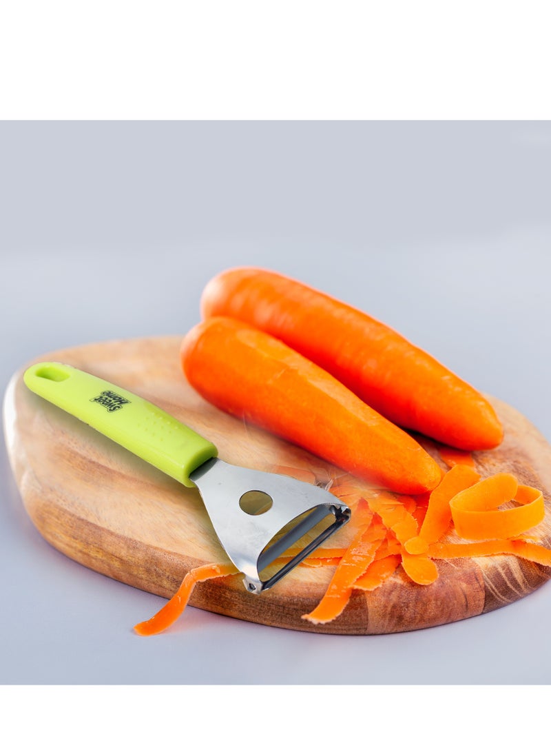 Sweet Home Sweet Home Vegetable Peeler Soft Grip Handle and Ultra Sharp Stainless Steel Blades Apple Carrot Cucumber Peeler With Heavy Duty Ergonomic Handle Premium Swivel Vegetable Peeler - Perfect for Veggie, Fruit, Potato, Carrot, Apple  - Image 4