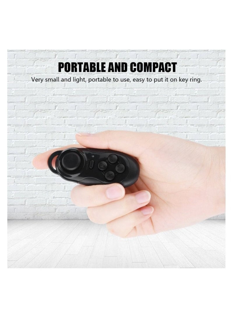 Captaintech Eboxer Mini Portable Gamepad, Selfie Remote Controlle Phone Shutter Selfie Remote Controller Wireless Bluetooth Gamepad Portable Gamepad for Gear VR Glasses Tablet PC TV IOS Android Systems - Image 4
