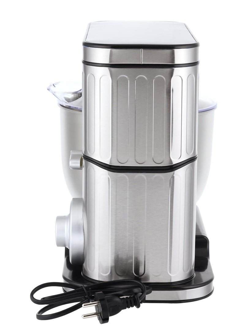 Black & White - Black & White 1300W 5.5L 6 Speed ​​Dough Mixer, Silver, SC-217 - Image 1