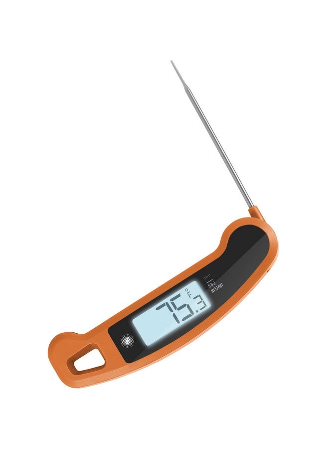 Lavatools Javelin® PRO Duo Ultra-Fast 1-Second Professional Digital Instant Read Meat Thermometer for Grill and Cooking, Auto-Rotating Backlit Display, IP65 Water Resistant, NSF Certified - Tangerine - Image 1