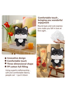 SYOSI Black Cat Plush, Lovely Cat Stuffed Animal Cat Plushie Pillow for Hugging Plush Squishy Pillow Toy for Kids (9.8")  - Image 3