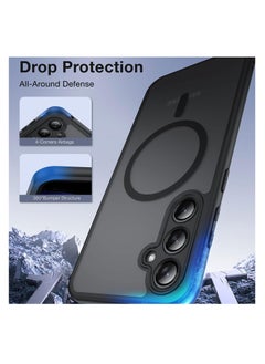 Aookay [1+1] Magnetic Case and Screen Protector for Samsung Galaxy A55, Compatible with MagSafe Ultra-Thin Hard PC Translucent Frosted Rugged Drop-Proof Shockproof Protective Case for Galaxy A55  - Image 4