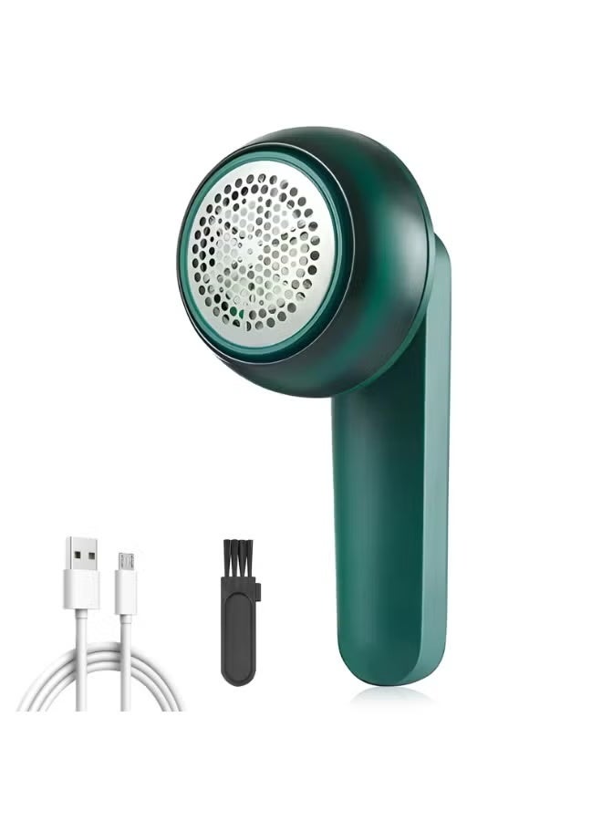 جهاز إزالة الوبر من الملابس، ماكينة حلاقة كهربائية قابلة لإعادة الشحن عبر USB، مزودة بست شفرات، تعمل بالبطارية، لإزالة الوبر من الملابس والأثاث والبطانيات. - Image 1