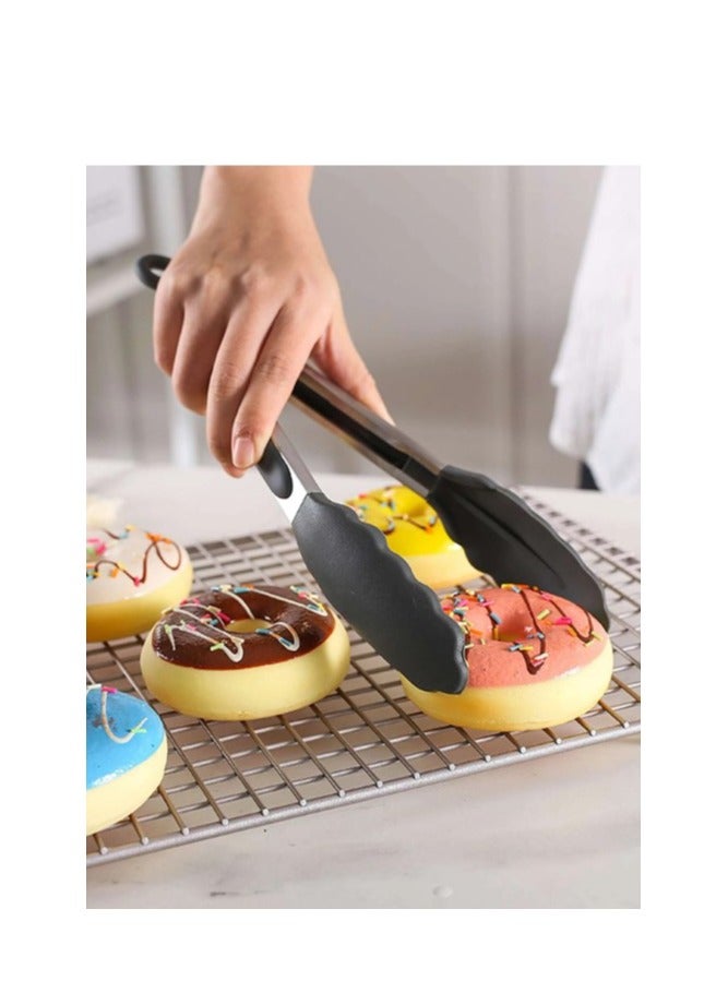 12 Piece Nonstick Silicone Cooking Utensils Set With Wooden Handles , Kitchen Utensils , Spatula , Silicone Utensils, Nonstick Cookware, Heat Resistance  - Image 3