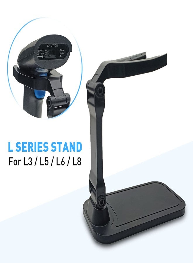 JRHC Universal Barcode Scanner Stand Hands Free Adjustable Barcode Scanner Stand for Supermarket Retail Store School Library Logistic Warehouse Bar Code Readers Scanner Desk Holder - Image 3
