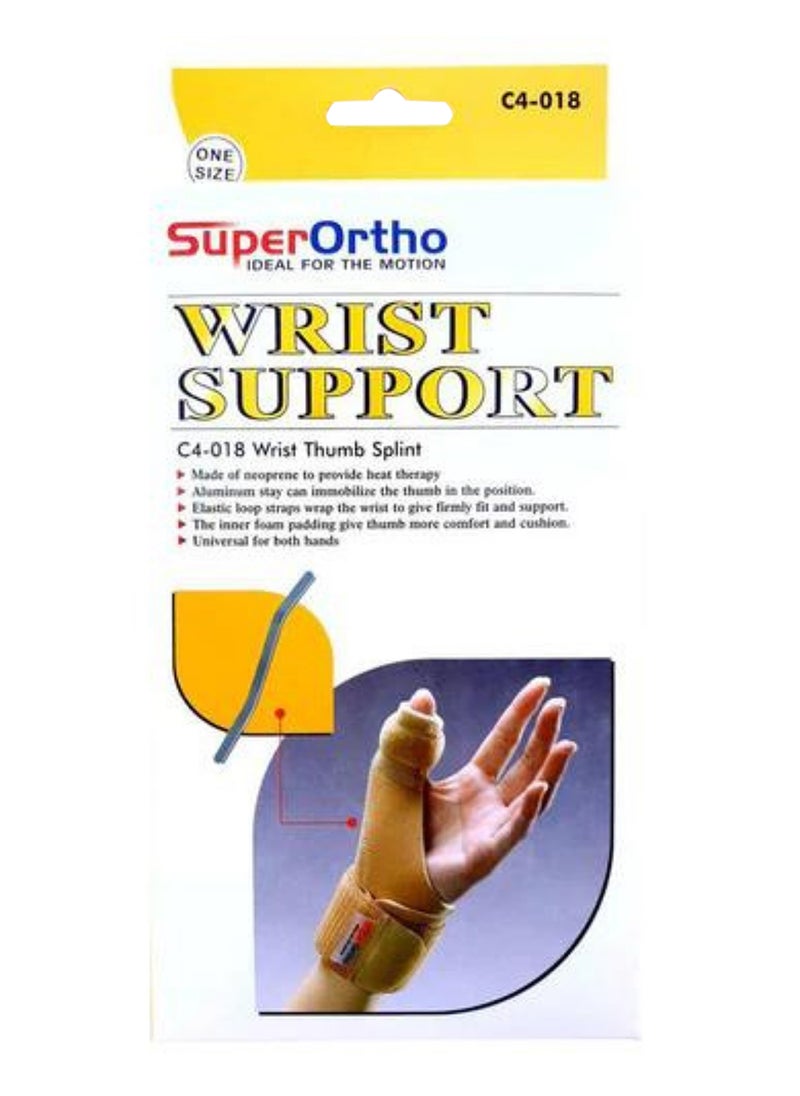 SuperOrtho Super Ortho Thumb Wrist Splint - C4-018 