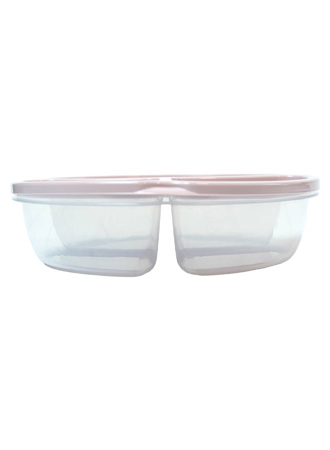 3-Compartment BPA-Free Food Storage Containers with Lids – Meal Prep Lunch Box Bundle, Microwave, Freezer & Fridge Safe, Durable Reusable Food Containers, 1.1L + 600ml (Pink) - Image 4