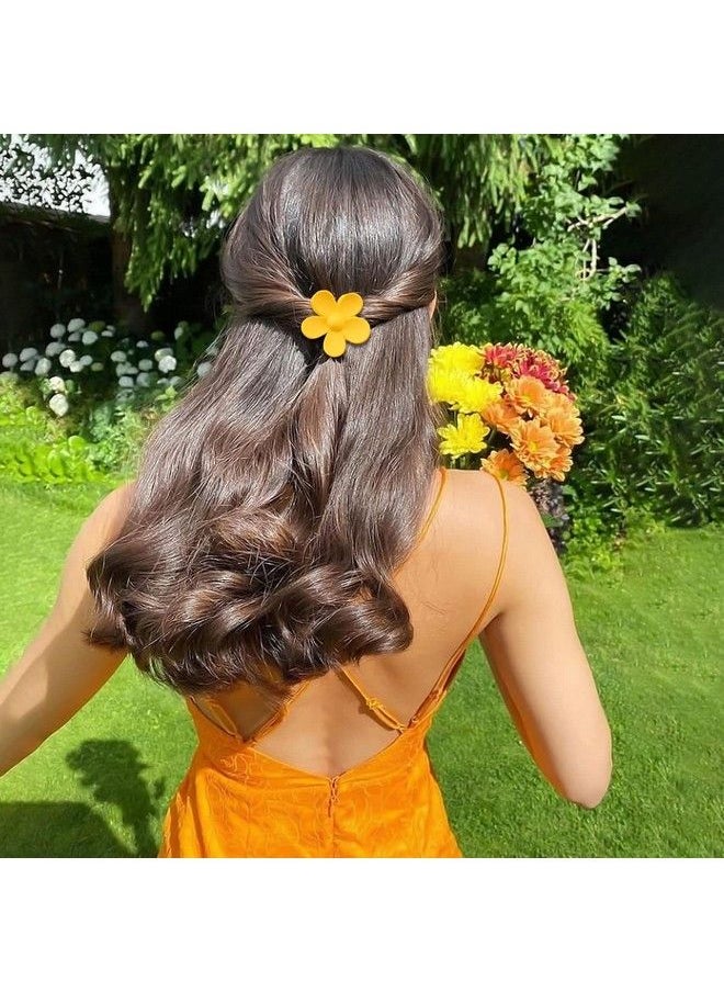 PalkSky Small Flower Hair Claw Clips For Women Girls Kids 10 Pcs Tiny Hair Claw Clips For Thin/Medium Thick Hair 1.35 Inch Mini Hair Jaw Clips/Hair Clamps Nonslip Clip/Hair Accessories  - Image 3