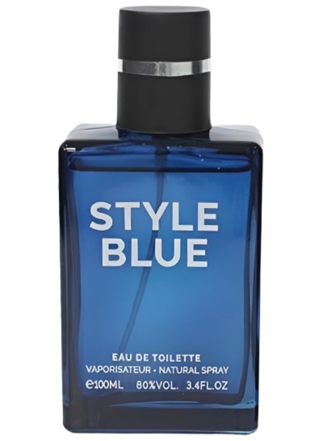 Style Blue Perfume For Men 100ml EDT - Image 2