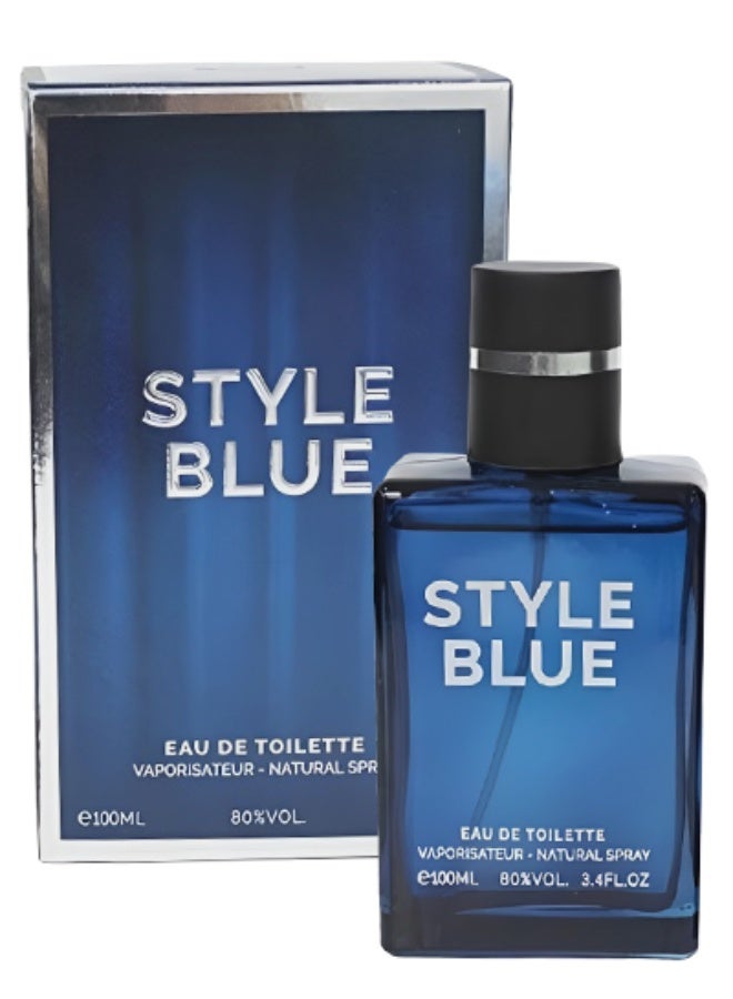 Style Blue Perfume For Men 100ml EDT - Image 1