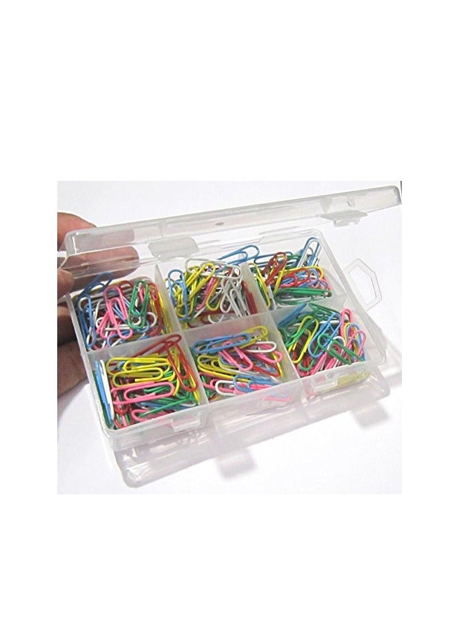IMPRINT Paper Clips U Shape Clips 28mm  Mix Colors 200 Pieces in Reusable container - Image 2
