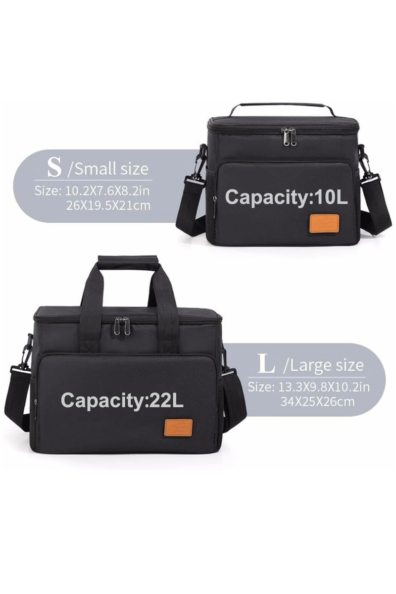 أوزيغالور حقيبة غداء كبيرة معزولة بسعة 22 لترًا، حقيبة حمل محمولة مع حزام قابل للتعديل، مقاومة للتسرب ومقاومة للماء للنزهات - Image 5