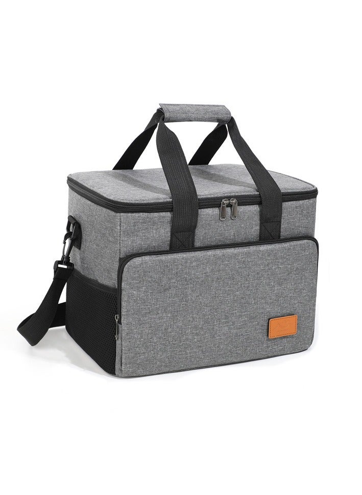 أوزيغالور حقيبة غداء كبيرة معزولة بسعة 22 لترًا، حقيبة حمل محمولة مع حزام قابل للتعديل، مقاومة للتسرب ومقاومة للماء للنزهات - Image 1