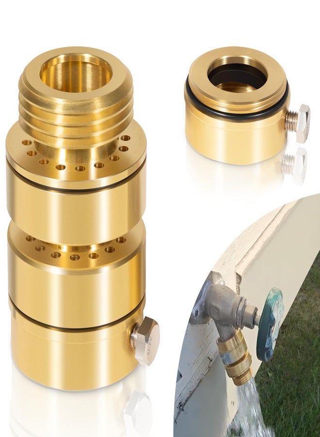 Camoo PK1400 Self-Draining Vacuum Breaker, No Lead Brass Hose Backflow Preventer - 3/4" Hose Thread, 59ABP & 59BFP Spare Head - Image 1