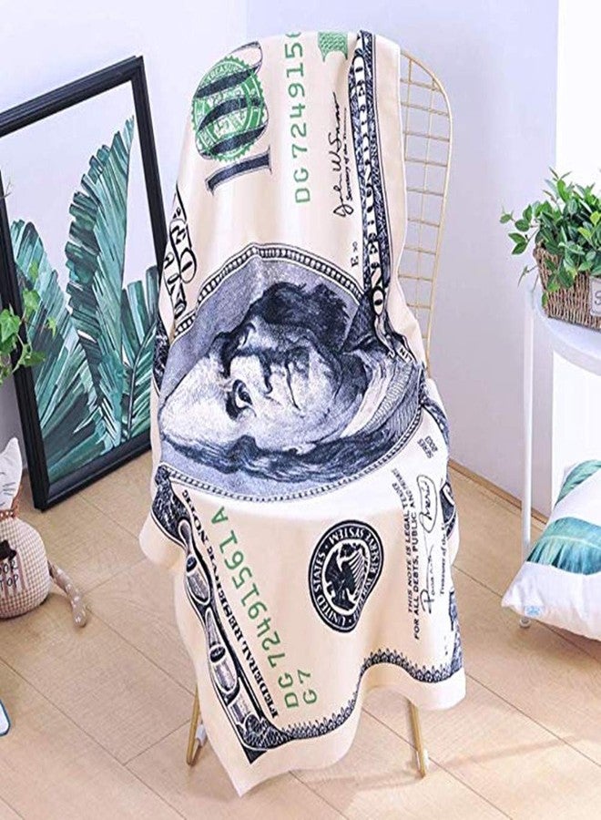 Eimilaly 100 Dollar Bills Beach Towel for Adults | Kids, Aimilaly Large Beach Towels for Beach Swimming Pool Sunbathing, Plush Fabric(28x55inch) - Image 2