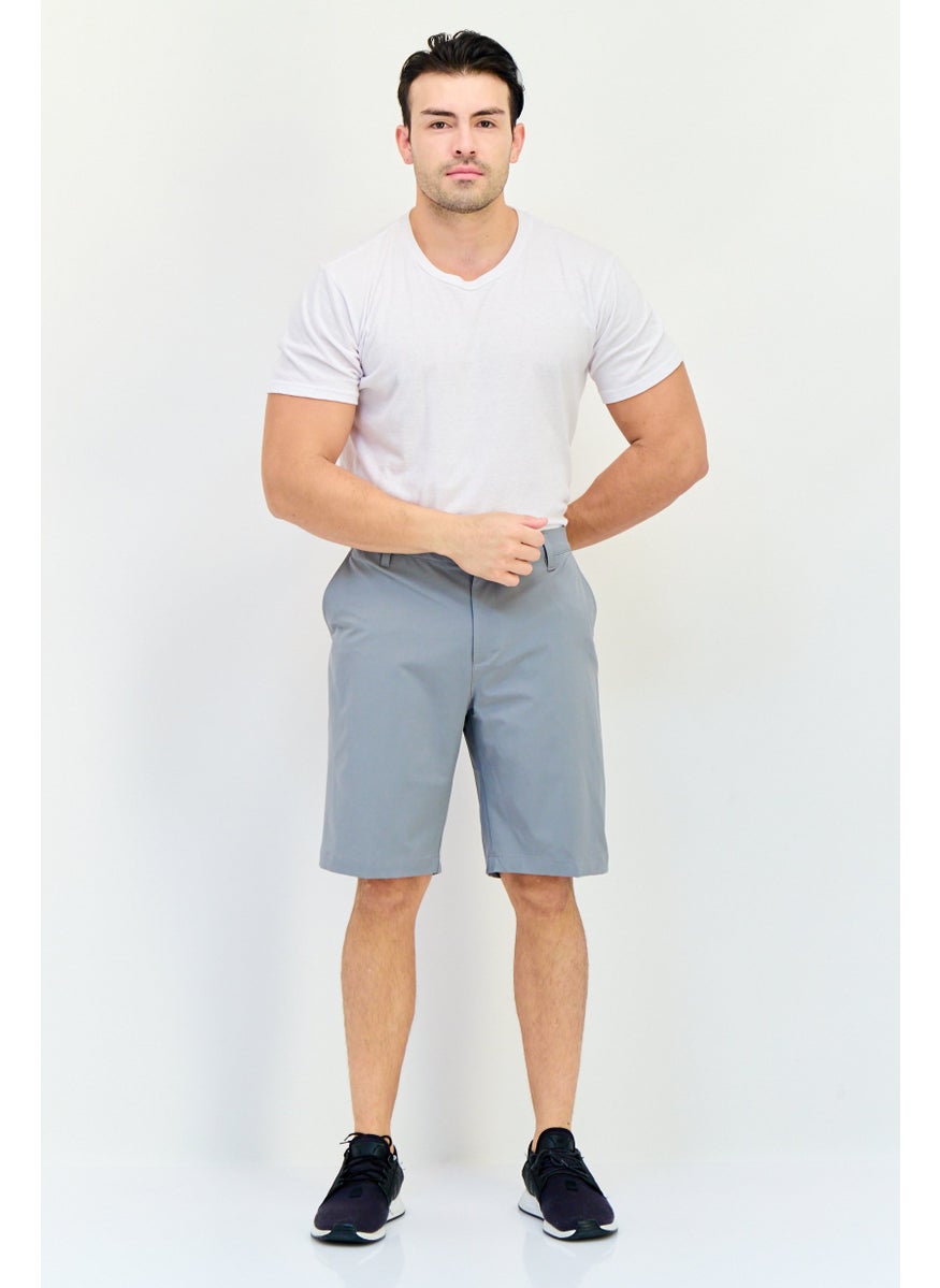Adidas Men Sportswear Fit 10 Inseam Training Shorts, Grey  - Image 4