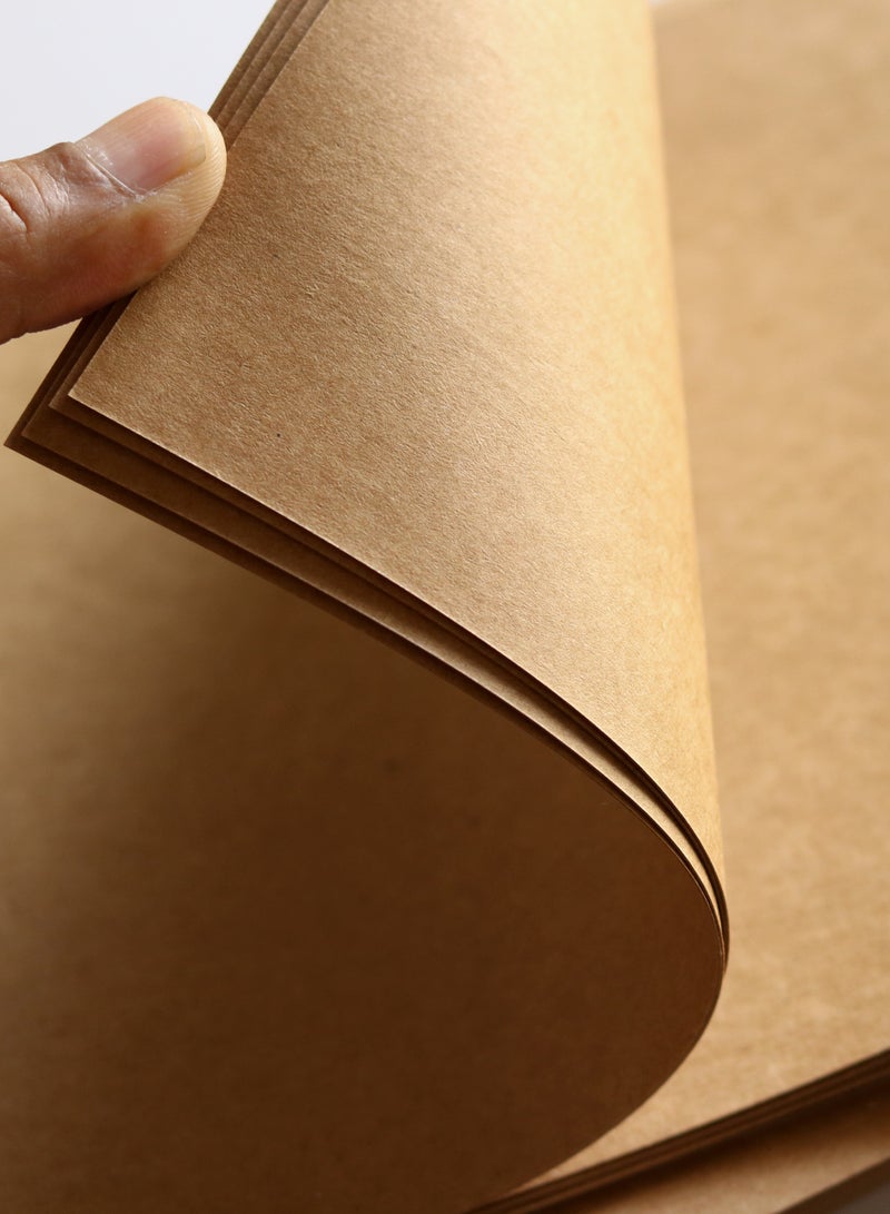 firstnock 200 Gsm Kraft Paper A4 Brown 50 Sheets Craft Making Paper, Printing Paper School office and home use  - Image 5