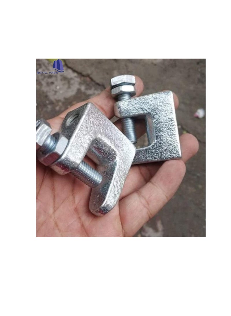 High Quality Wide Mouth Galvanized Beam Clamps (4, 12mm)  - Image 2
