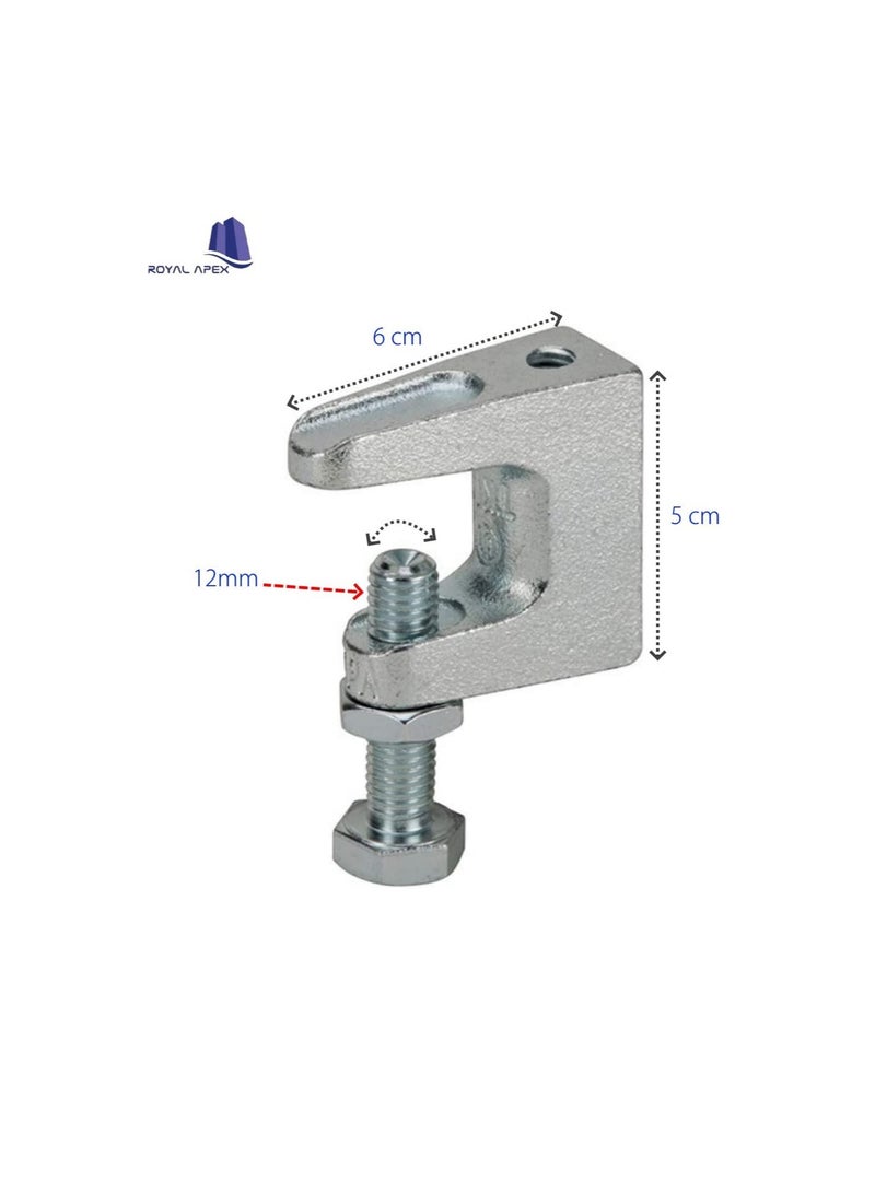 High Quality Wide Mouth Galvanized Beam Clamps (4, 12mm)  - Image 3