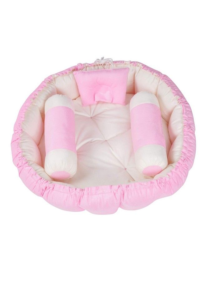 KooKyKooby Extra Soft Baby Bedding With Pillows Round 0 3 Months 86 Cms (Pink05) - Image 5