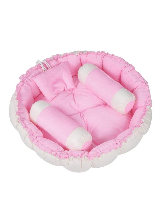 KooKyKooby Extra Soft Baby Bedding With Pillows Round 0 3 Months 86 Cms (Pink05) - Image 2