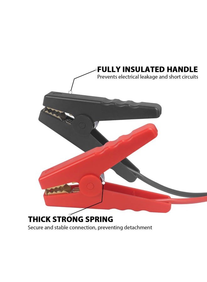 Beleeb Jumper Cables for Car with Adapter for DEWALT 20V Batteries, 8AWG 5.9FT Auto Booster Cable for Jump Starting Car Using Tool Battery - Image 4