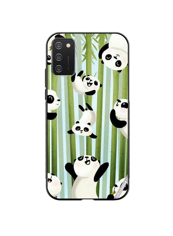 VR CREATIVE Protective Case Cover For Samsung Galaxy A02s Bamboo Panda Design Multicolour - Image 1