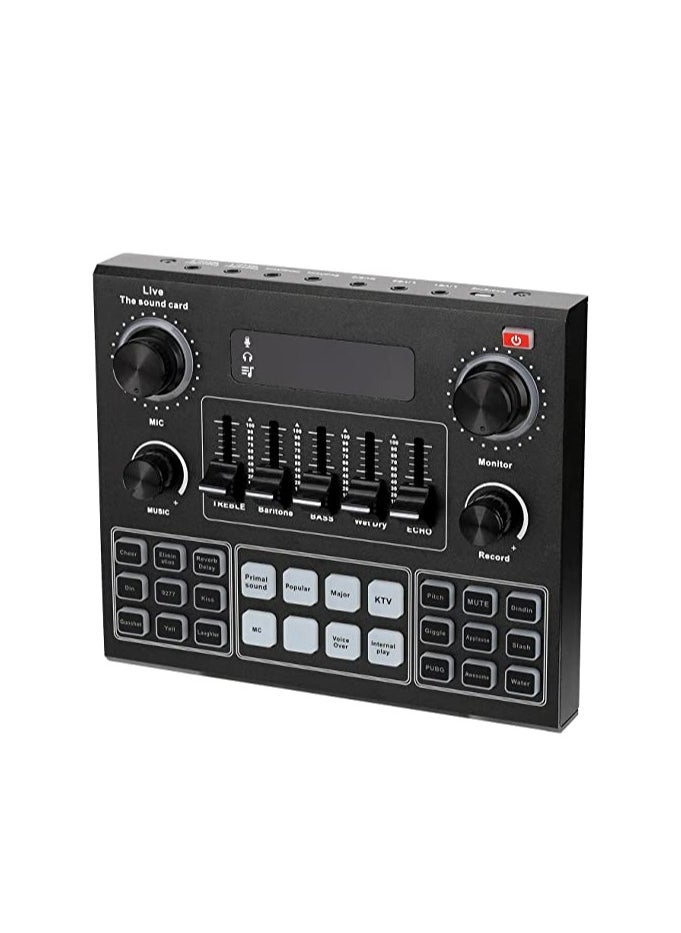 Mike Music V9 Sound Card & BM800 Pro Microphone Bundle for Advanced Broadcasting,Bluetooth Sound Mixer Live Sound Card For Live Broadcast Streaming and Games  - Image 4